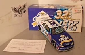 1999 Jeff Green Kleenex 75th Anniversary 1/24 Action NASCAR Diecast Autographed - Picture 1 of 2