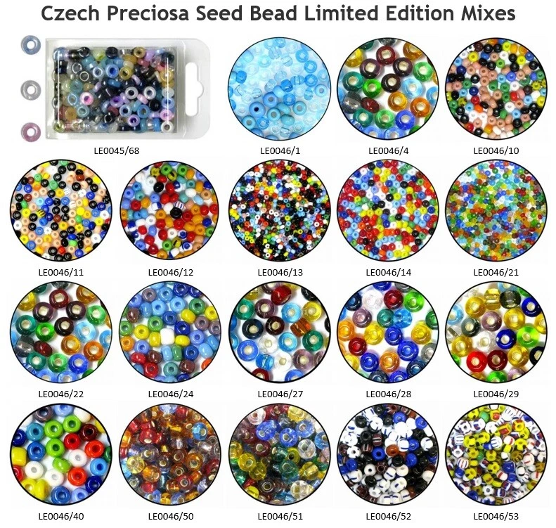 Czech Preciosa Limited Edition Mixes Rocaille Glass Seed Beads - Image 1 of 1