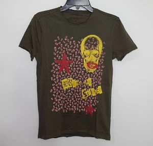 $88 NEW John Varvatos Graphic Tee Break the Silence Dk Fatiguge XSm Short Sleeve - Picture 1 of 7