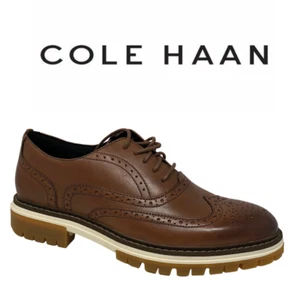 Neu mit Karton Cole Haan Tahoe Federgefühl Budapester Oxford für Herren, 8, britisch hellbraun - Bild 1 von 7