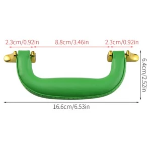 2Pcs Plastic Suitcase Luggage Case Handle Bag Handbags Parts Grip, Gold Green - Picture 1 of 4