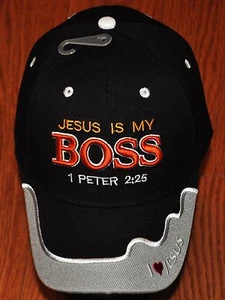 Neu Jesus is My Boss 1 Peter 2:25 Christian Mütze Baseball Cap Camouflage schwarz blau pink - Bild 1 von 12