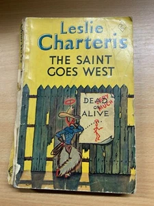 1951 Leslie Charteris The Heiliger Goes West " Fiction Taschenbuch (P2) - Picture 1 of 12