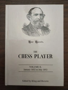 The Chess Player Volume#2  (1852) Horwitz ed. news games training reprint HC - Imagen 1 de 1
