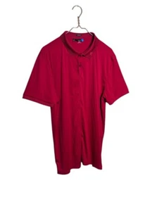 J Lindeberg Polo Shirt Mens XXL Red Short Sleeve Regular Fit Jersey Melange - Picture 1 of 6