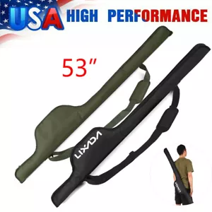 Bolsa de caña de pescar portátil plegable Lixada 53 pulgadas cubierta de caña de pescar almacenamiento E0N2 - Imagen 1 de 12