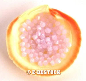 25 Perlen Toupies 4mm Swarovski Kristall - ROSE WASSER OPAL - Bild 1 von 1