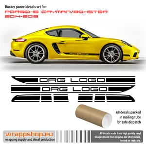 Contoured Side Stripe set in one color for Porsche Cayman / Boxster 2014 - 2018 - Picture 1 of 14