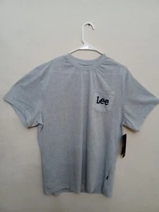 Lee Men’s Short Sleeve Stretch Pocket Tee. Heather Grey. Size XL. NEW - Picture 1 of 6