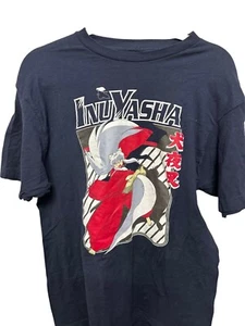 Inuyasha Anime Graphic T-Shirt Black Short Sleeve 2009 Rumiko Takahashi Large 10 - Picture 1 of 8