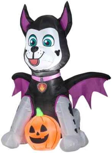 HALLOWEEN 3 PIES GEMMY PAW PATROL MARSHALL VAMPIRO MURCIÉLAGO INFLABLE SOPLADO POR AIRE CEMENTERIO - Imagen 1 de 3
