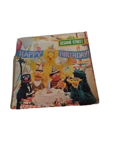  Sesame Street ‎Happy Birthday LP Vinyl Record  1977 , NOT TESTED, SEE PICS  - Foto 1 di 11