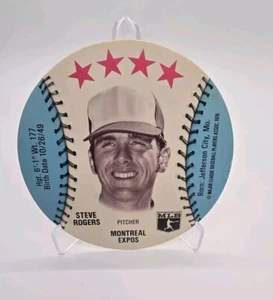 Rare Steve Rogers MSA Blank Back Baseball Card Disc Montreal Expos Low Grade - Picture 1 of 6