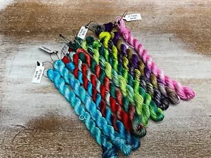 Tuscan Rose hand dyed PERLE COTTON thread SIZE 5 - 10 skeins 27 yard each Lot 5C - Picture 1 of 3