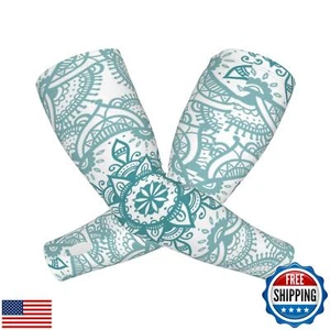 ANSGSD Mandala Blue Gardening Sleeves With Thumb Hole For Women Men, Farm Sun - Picture 1 of 5