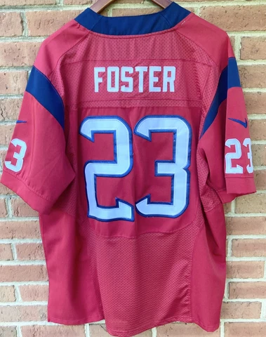 ARIAN FOSTER VINTAGE #23 HOUSTON TEXANS NIKE STITCHED RED ALT JERSEY 48 L LARGE Cover