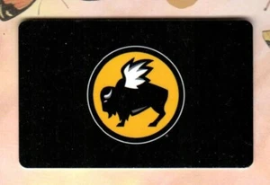 BUFFALO WILD WINGS Classic Logo on Black ( 2013 ) Gift Card ( $0 ) - Picture 1 of 2
