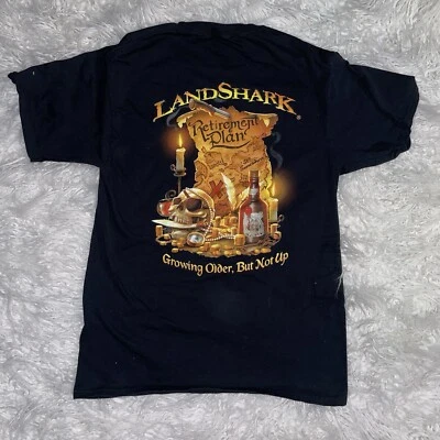 Camiseta Landshark Daytona Beach Talla Mediana Daytona Beach Treasure Mapa y Dorado Foto 1 de 4