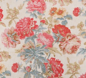 4 DRAPES BIG WINTER SALE Daphne English Tearose Cotton Linen blend - Picture 1 of 4