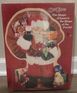 Springbok Puzzle Santa-Shaped Puzzle New Sealed Vtg Christmas Puzzle 500+ pieces - Picture 1 of 7