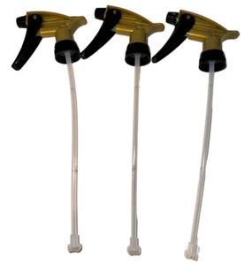 Black & Gold Acid Resistant Trigger Sprayer (3 Pack) Fast Shipping - Picture 1 of 2