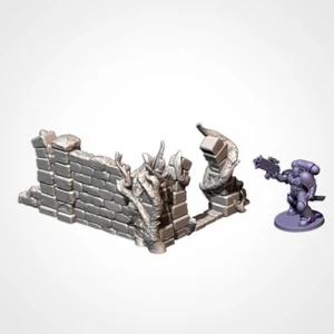 Abandoned RUIN - Corner Ruin "B" - Txarli Factory Terrain Scenery - RPG 28mm 2E - Picture 1 of 3