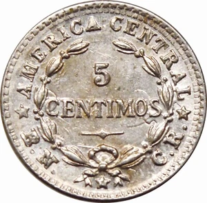 Costa Rica 5 centimos 1942, UNC, "Republic of Costa Rica (1896 - 1950)" - Picture 1 of 2