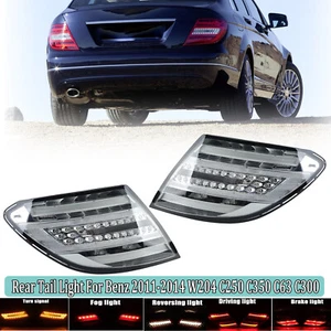 LED Brake Tail Light Lamp For Mercedes C-Class W204 C250 C300 C350 C63 2011-2014 - Picture 1 of 12