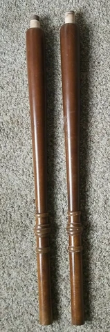 Vintage Hardwood Balusters Spindle Turned Solid Oak Wood Spindles 27 1/2" (d3) Cover