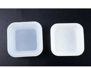 Silikonform 8x7cm Mold Handwerk Resin Schale Viereck Gießen -5033 - Bild 1 von 3