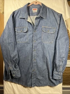 Men’s Wrangler Denim Button Down Shirt Size XL/Tall - Picture 1 of 5
