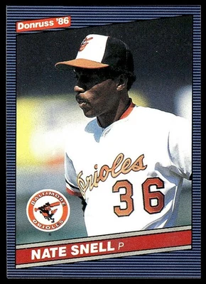 Nate Snell *ROOKIE CARD* (RC) 1986 Donruss #367 - Image 1 of 2