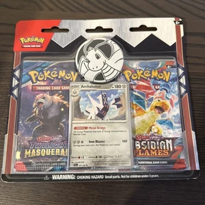 Pokémon TCG: 2 Pack Blister - Obsidian Flames & Twilight Masquerade w/ Promo ⭐️  - Picture 1 of 1