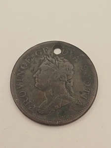 1832? Gettone Penny Nuova Scozia - Foto 1 di 6