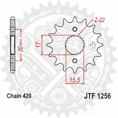 JT Front Sprocket 13/420 Pitch :420 Teeth :13 Narr For Honda CRF 70 F 2005-2012 - Image 1 of 4
