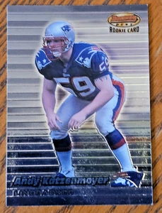 1999 Bowman's Best #112 Andy Katzenmoyer Rookie New England Patriots - Picture 1 of 2