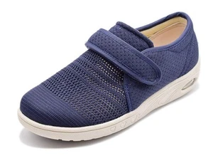 Extra Wide Walking Shoes for Women Adjustable Strap Arthritis Supportive Snea... - Picture 1 of 7
