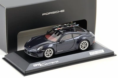 1:43 Minichamps Porsche 911 992.2 Carrera Coupe Con Sci Carbonio Nero WAP DEALER - Immagine 1 di 3