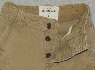 Pantalones Cortos Carga Abercrombie Resistentes Envejecidos Niños 8 Foto 1 de 4