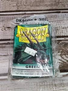 Dragon Shield Protect Cards Mini Pack of 50 Green - Japanese Sized Sleeves - Bild 1 von 2
