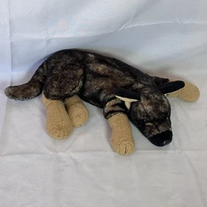 Peluche berger allemand Douglas Toys Mya noir et marron vintage - Photo 1/9