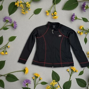 University Of Georgia Damen schwarz & rot Fleece Reißverschluss Gr. L - Bild 1 von 7