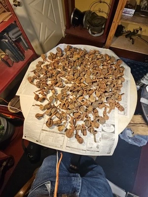 Antique Furniture Castors - Huge Rusty Load Of Them Restoration Project Part  - Image 1 of 4