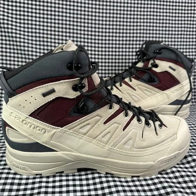 Bota de Senderismo Salomon X Alp Mid Ltr GTX Blanca Granate Negra Gris Oscuro Para Hombre Talla 12 Foto 1 de 4