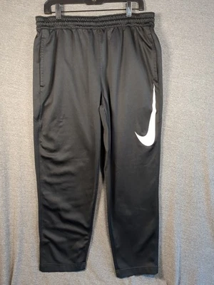 Pantalones deportivos Nike para hombre grandes negros para entrenamiento deportivo gimnasio forrados de vellón Foto 1 de 4
