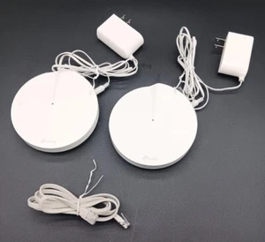 Whole Home Mesh WiFi Router System, TP-Link Deco M5 White AC1300 2 Pack w/Cords - Picture 1 of 4