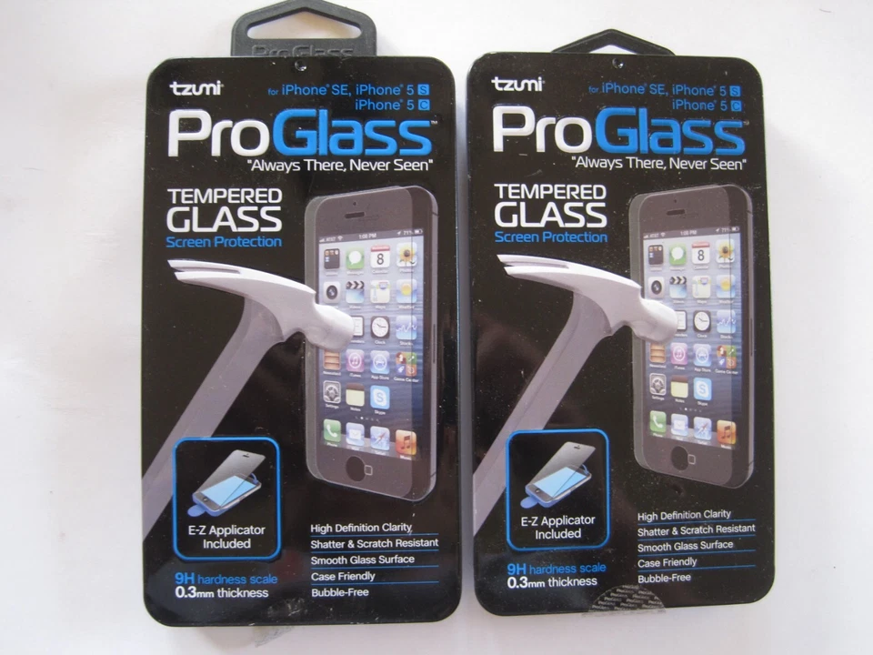 Cell Phone Tempered Glass Screen Protector-Fits iPhone 5/5s-Lot of 2 - Image 1 of 2