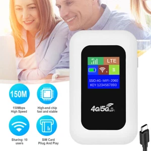 Tragbares 4G LTE WLAN-Router Wireless Internet Router Mobiler Hotspot 2100 mAh - Bild 1 von 12