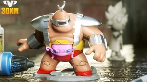 Krang Chibi Fan Art Hand Painted  3d Printed Action Figure Collectible Art - Picture 1 of 1