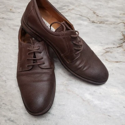Ferro Aldo Size 7 1/2 Mens Oxford Shoe Lace Up Brown - Image 1 of 4